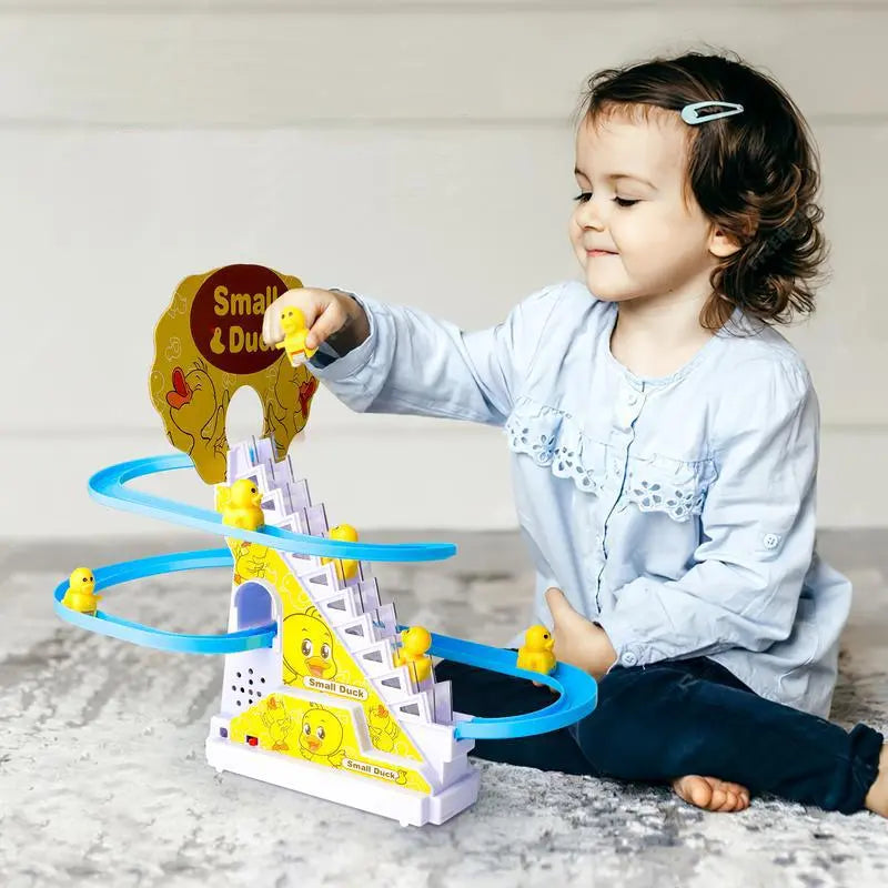 Small Ducks Climbing Toys - Electric Llittle Duck Climbing Stairs Toy