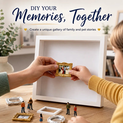 🖼️ Personalized DIY Mini Museum Shadow Box | 3D Photo Display Frame |  💝 Heartfelt Gift for Family & Friends