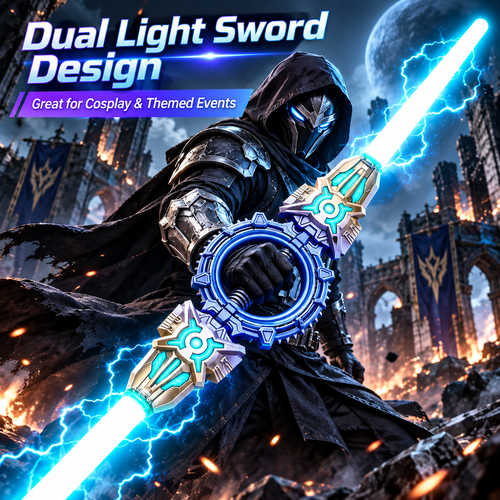 Light Up Retractable LED Sword for Cosplay and Performances - Toys & Hobbies