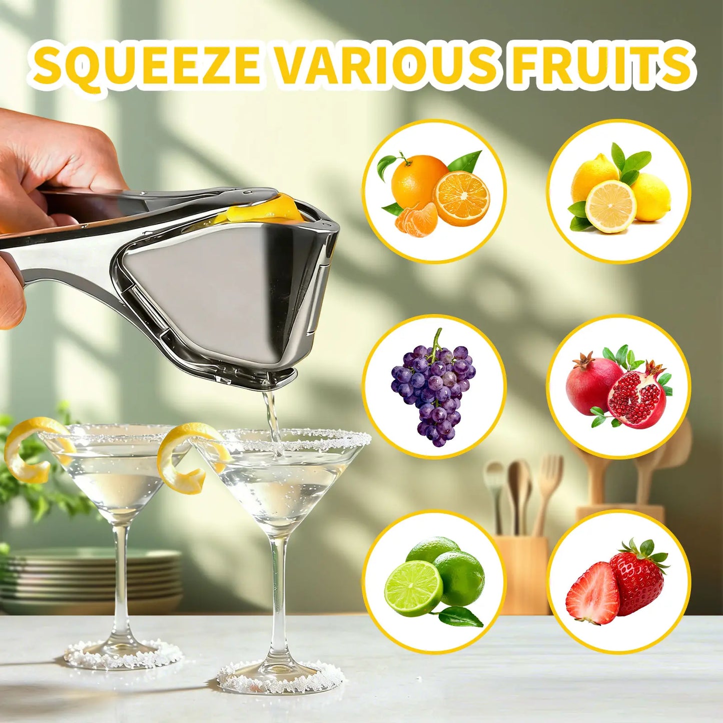 Arel Stainless Steel Citrus Squeezer for Fresh Juice