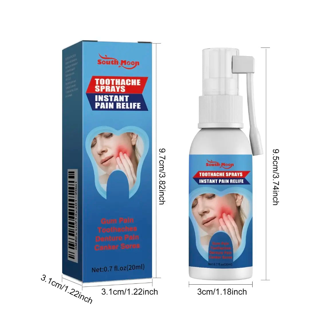 Oral Care Spray - Mouth Care Solution for Quick-Acting Toothache Relief