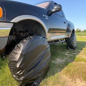 🛡️ Heavy Duty RV Tire Covers (Set of 4) — 100% Waterproof, Windproof & UV Protection for Camper, Trailer & Truck