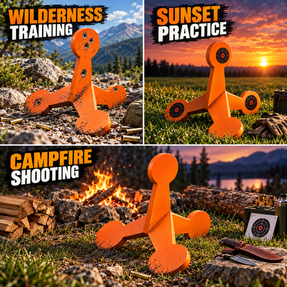 Spinning Shooting Target Thickened Flip Roller Thickened for Turns Automatically