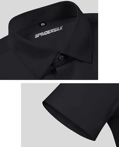 Men's Slim Fit Short Sleeve Dress Shirts 2-Pack