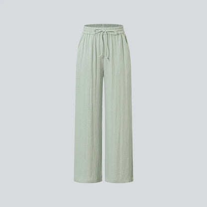 Halara High Waisted Drawstring Wide Leg Casual Pants