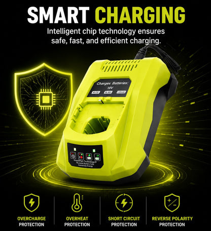 P117 Rapid Charger Compatible with Ryobi 18V -12V Lithium & NiCad NiMh Battery(free shipping)