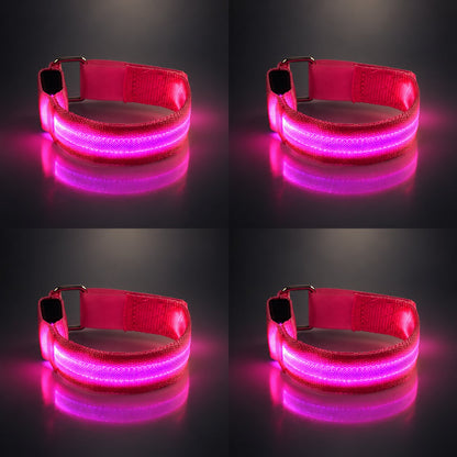 🐎 Horse LED Leg Straps – 4 Pack | Rechargeable Night Riding Safety Lights | Adjustable Velcro Fit for Horses of All Sizes ✨