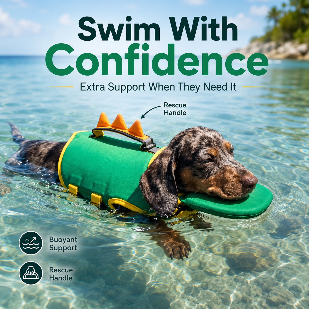 Dinosaur Dog Life Jacket