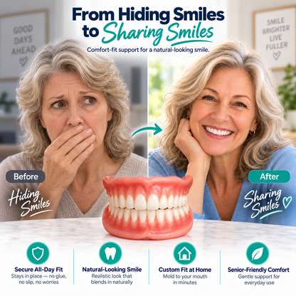 Dentist Recommendations-Comfort-fit decorative denture set
