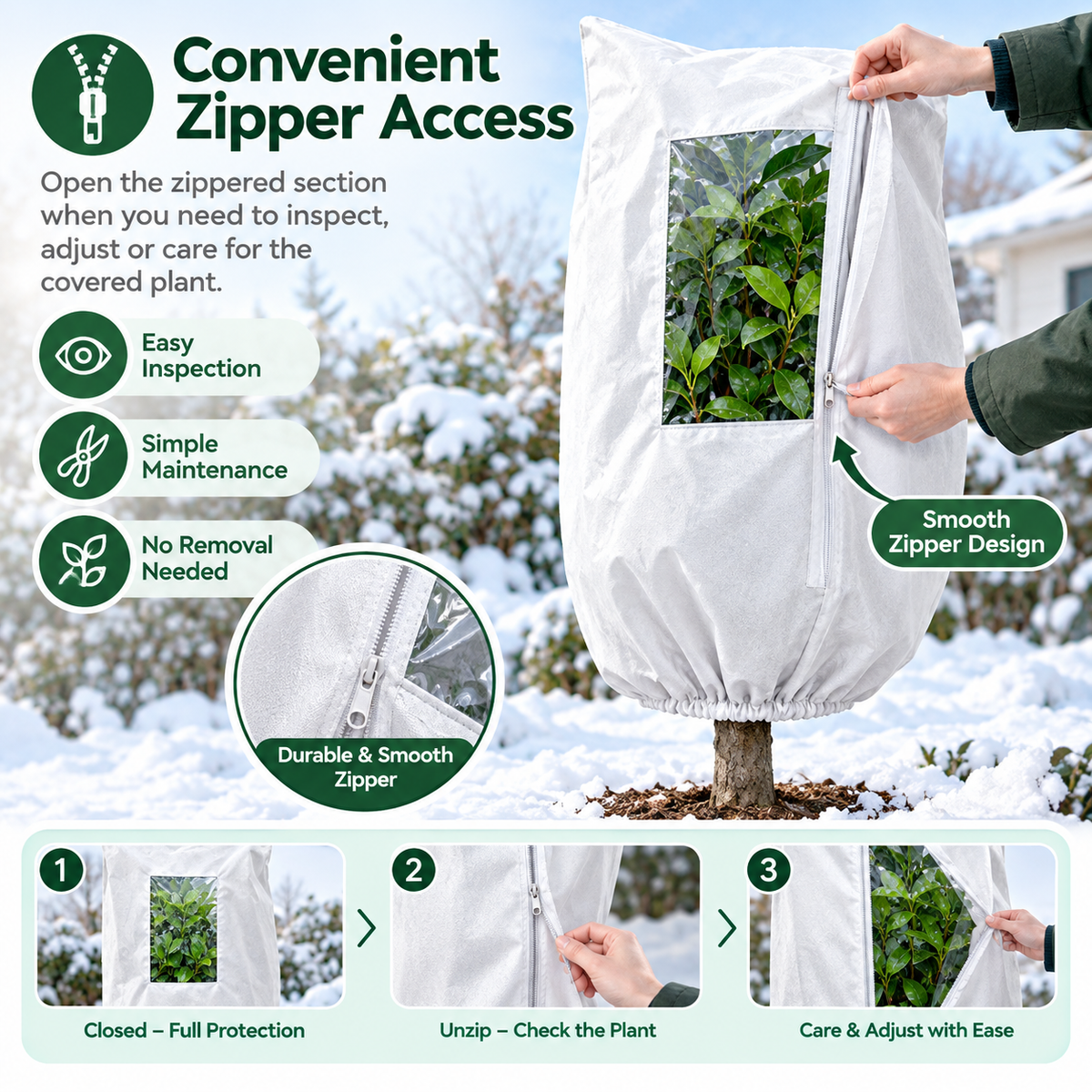 Plant Frost Protection Cover - Winter Frost Protection For Trees, Plants, And Shrubs