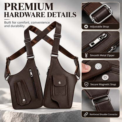 🔥-Premium Leather Adjustable Underarm Shoulder Bag for Men & Women