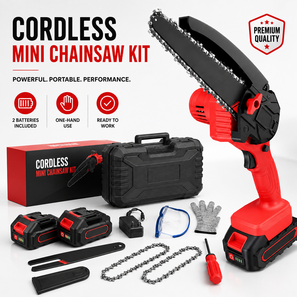 🔥 Cordless Mini Chainsaw – Small Size, Big Power– Free Shipping 🚚