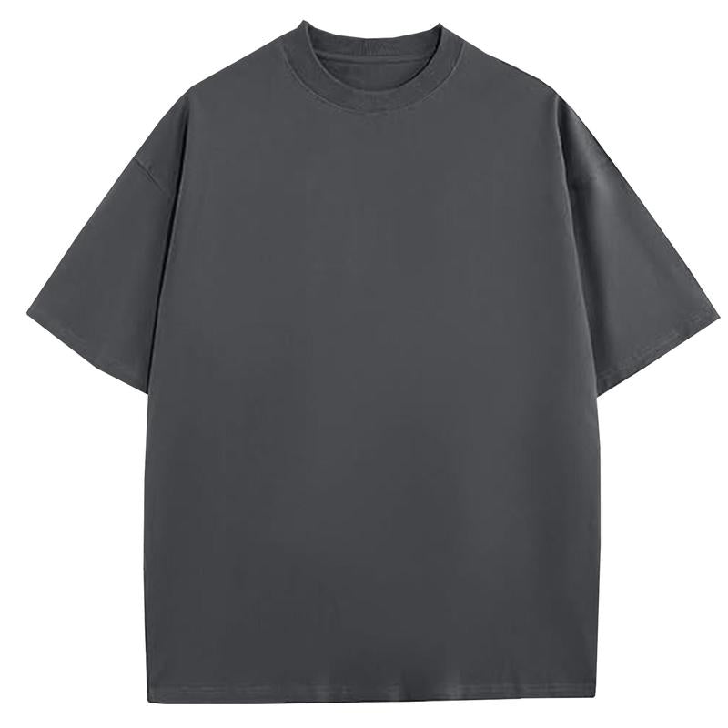 Men's Multi-Pack Heavyweight 100% Cotton Drop Shoulder Fashion Tees in Various Sizes and Colors