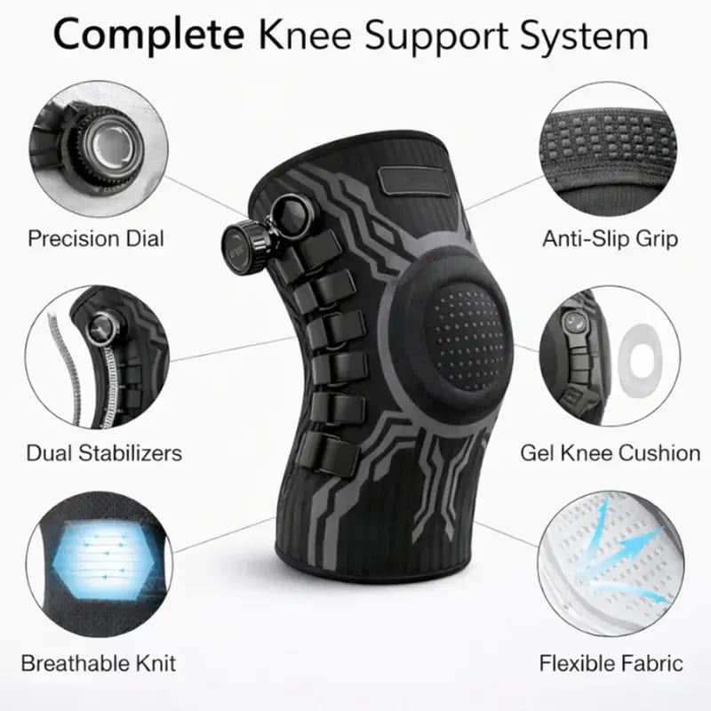 🔥 LAST DAY 49% OFF - 🏃 Dial‐Adjustable Knee Support Brace