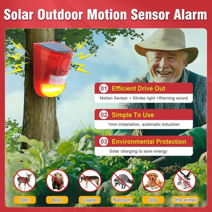 ⏰Limited Stock 49% OFF🛡️☀️Solar Ultrasonic Animal Scarer – 110° PIR sensor, detects up to 8m – Keeps gardens safe from pests & wildlife
