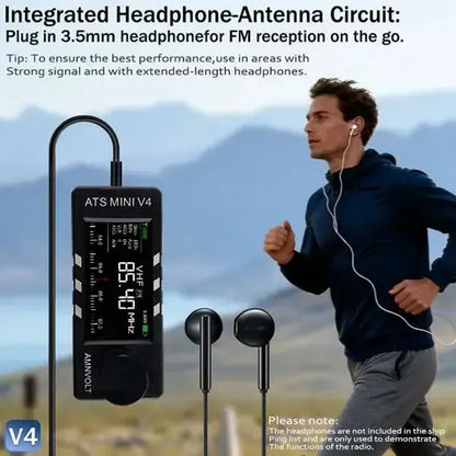 🔥Last Day 69% OFF📻Upgraded ATS Mini V4 Si4732 All Band DSP Radio Receiver