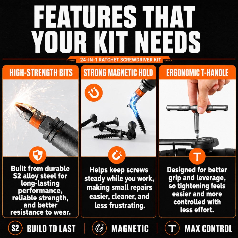 🔥24 in 1 Magnetic Screwdriver Set