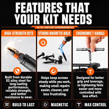 🔥24 in 1 Magnetic Screwdriver Set