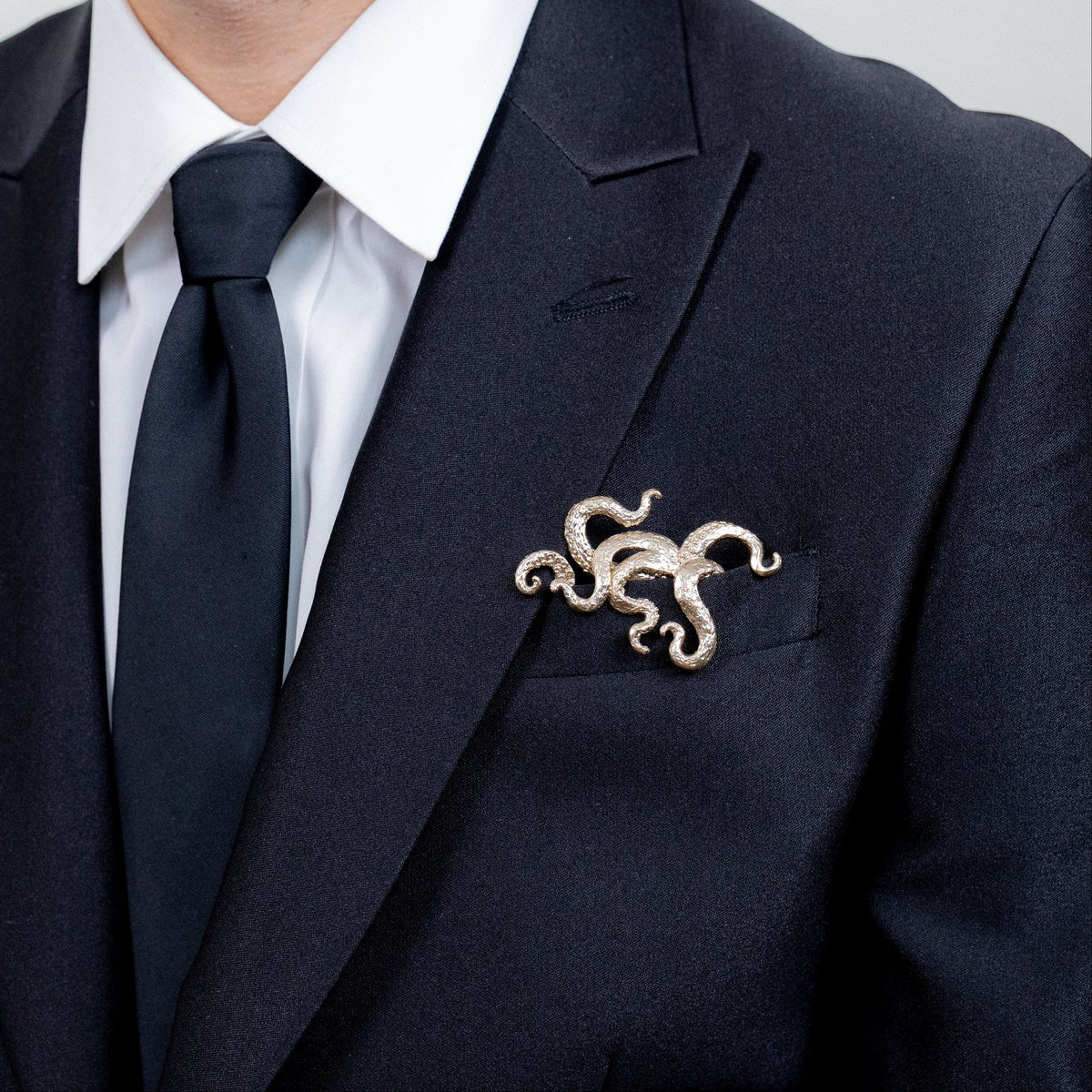Sculpted Metal Pocket Squares