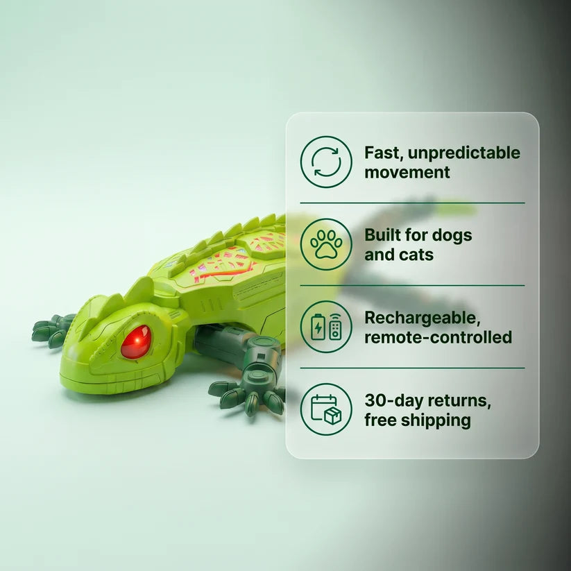 Gecko Rush Remote Control Wall Climbing Lizard Toy — Ceiling & Floor Crawler