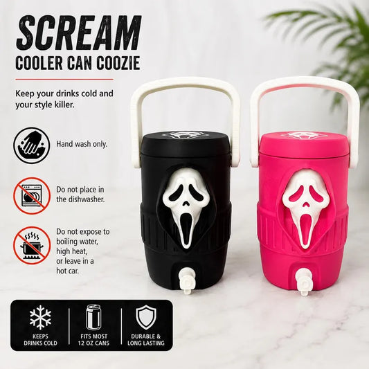 Scary Horror Ghost Halloween Mini-Cooler Drink Holder: Style Can Cooler