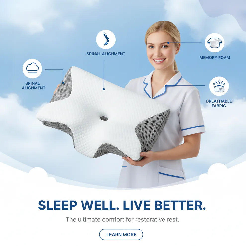 Comfynique Butterfly Orthopedic Pillow