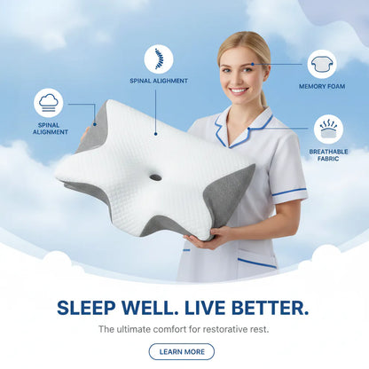 Comfynique Butterfly Orthopedic Pillow