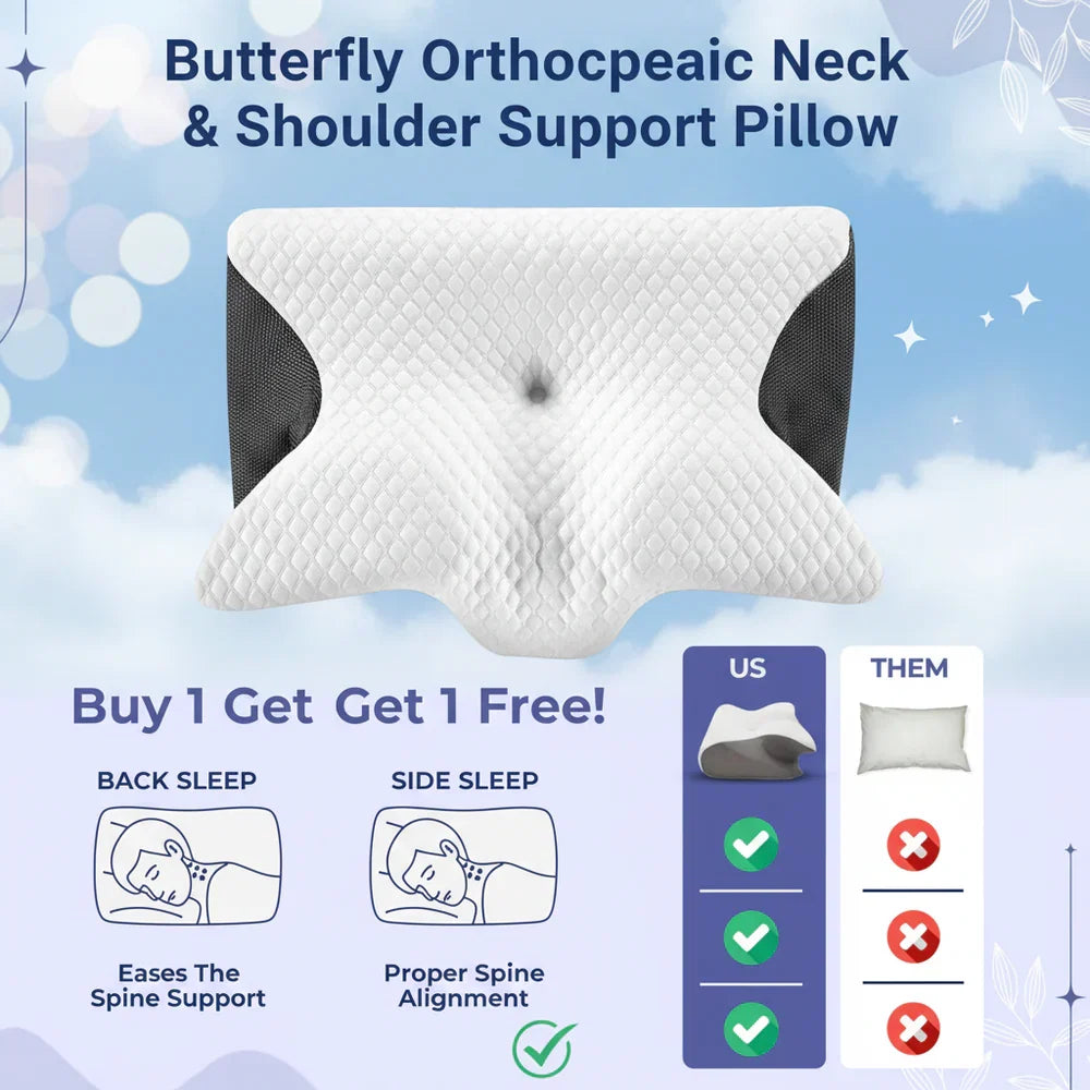 Comfynique Butterfly Orthopedic Pillow