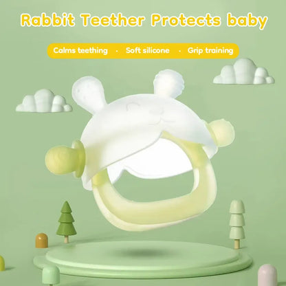 🔥Buy 1 Get 1 Free🔥Bunny Teether Mitten – Safe, Fun, and Soothing for Babies