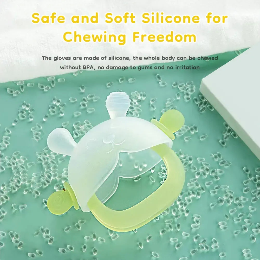 🔥Buy 1 Get 1 Free🔥Bunny Teether Mitten – Safe, Fun, and Soothing for Babies
