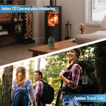4-in-1 Carbon Monoxide Detector & CO2, Temperature and Humidity Monitor
