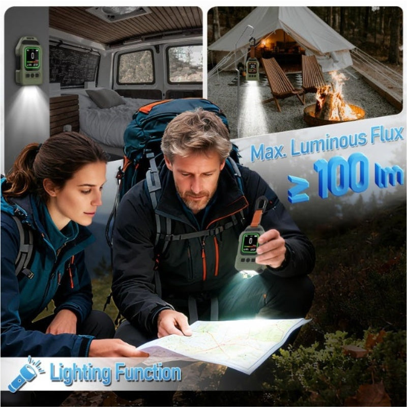 4-in-1 Carbon Monoxide Detector & CO2, Temperature and Humidity Monitor