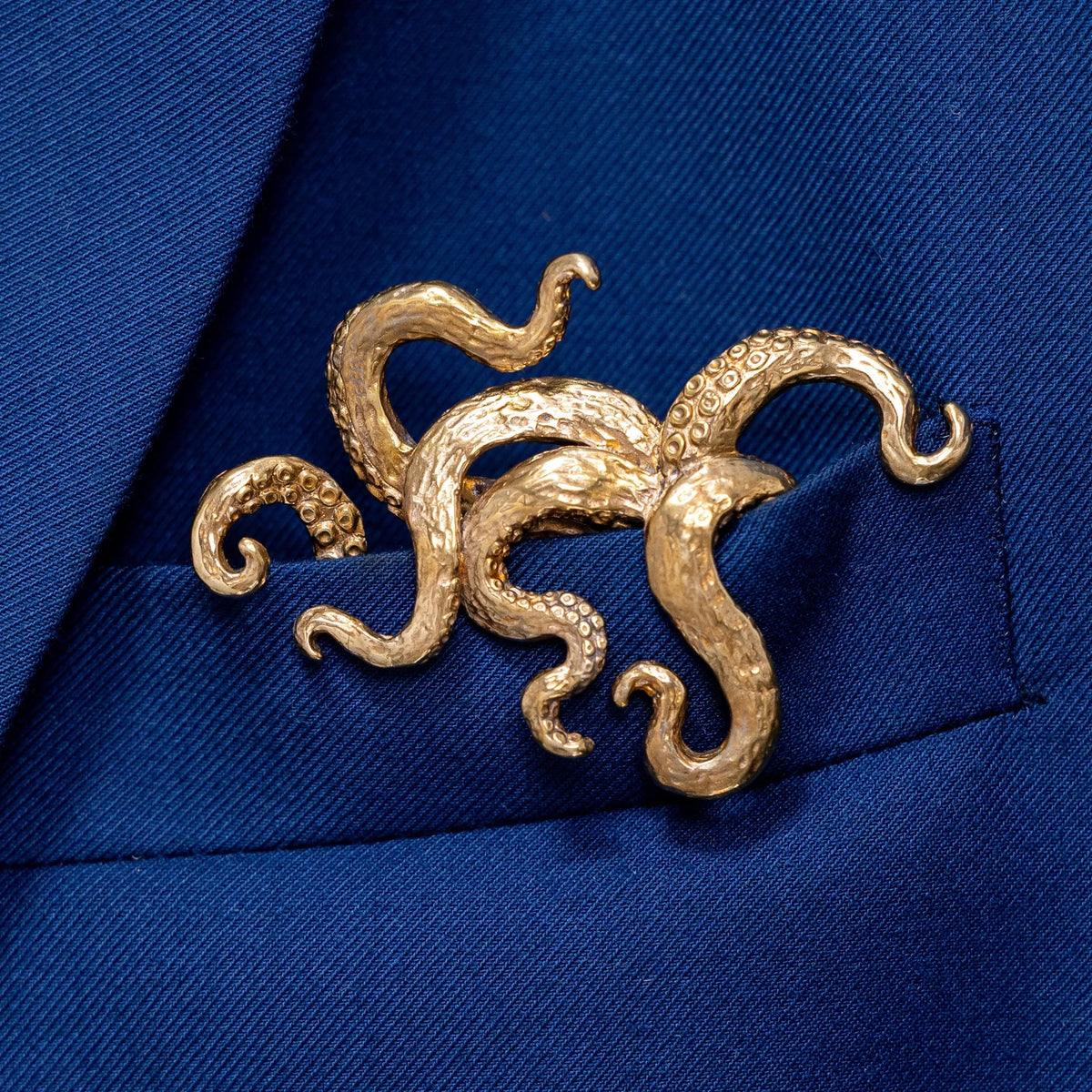 Sculpted Metal Pocket Squares
