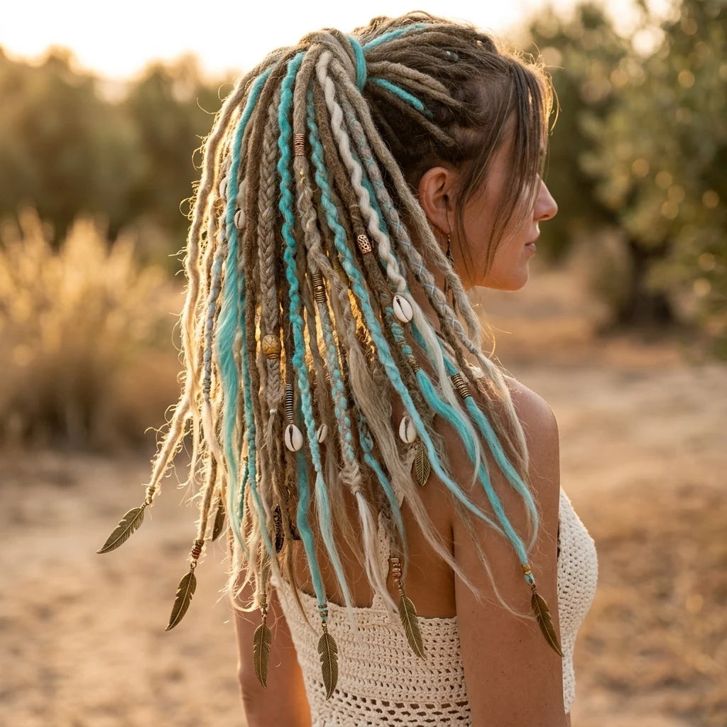 🎉Elastic Dread Ponytail Salty Soul