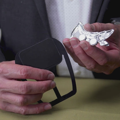 Sculpted Metal Pocket Squares