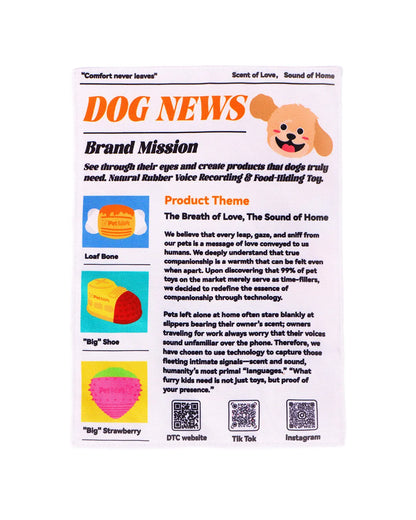 Dog Newspaper Durable Chew Crinkle Toy