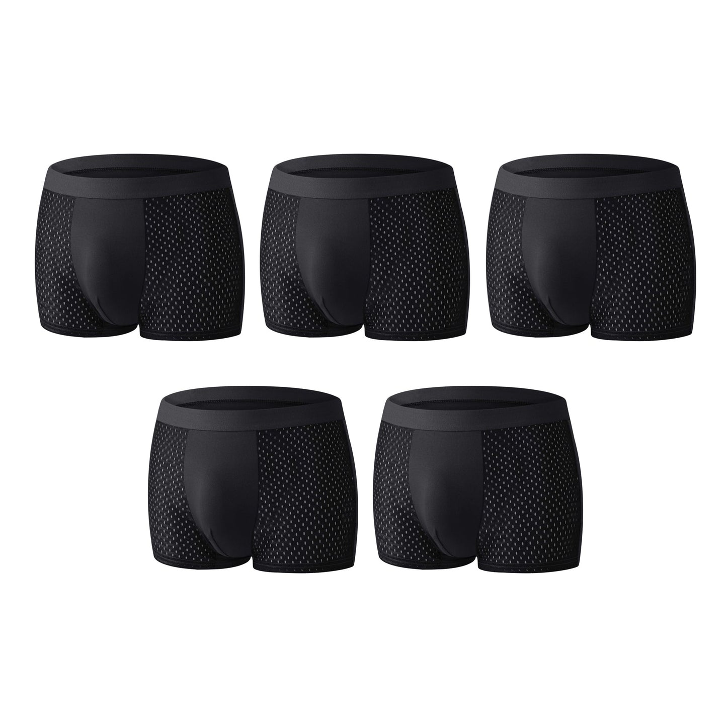 Premium Leakproof Ice Silk Mesh Men's Boxer Briefs