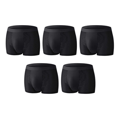 Premium Leakproof Ice Silk Mesh Men's Boxer Briefs