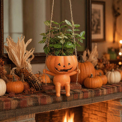 🎃Halloween Pumpkin Hanging Planter Character Resin Hanging Flower