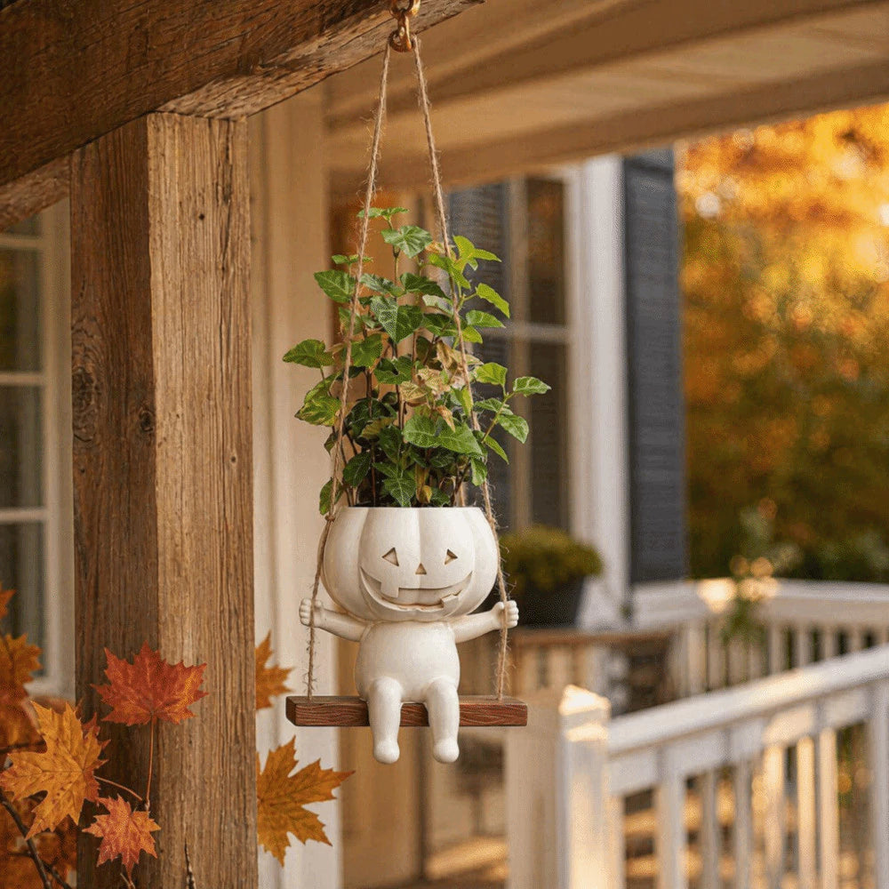 🎃Halloween Pumpkin Hanging Planter Character Resin Hanging Flower