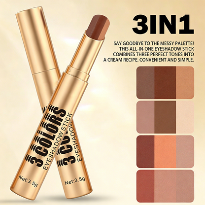 💄HOT SALE 💥 3-in-1 Gradient Eyeshadow Stick – One-Swipe, Waterproof, Curved Nib ✨