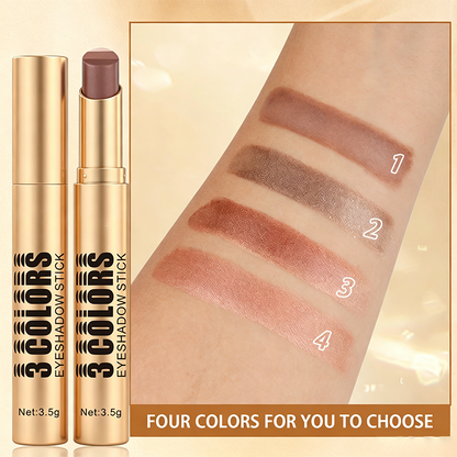 💄HOT SALE 💥 3-in-1 Gradient Eyeshadow Stick – One-Swipe, Waterproof, Curved Nib ✨