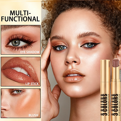 💄HOT SALE 💥 3-in-1 Gradient Eyeshadow Stick – One-Swipe, Waterproof, Curved Nib ✨