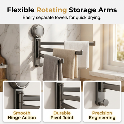 Heavy Duty Suction Towel Rack