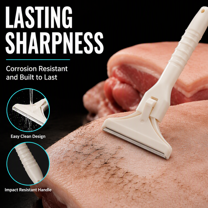 Meat scraping and fat removal