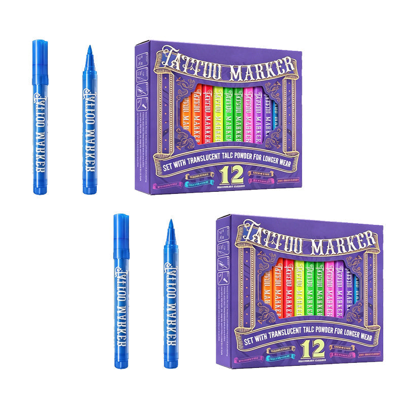 ✨ Glow Party Tattoo Pens – Fun UV Body Art Markers for Parties, Festivals & Night Events