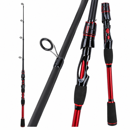 🎣LIMITED-TIME 50% OFF! 🌊4-Piece Fiberglass Sea Fishing Rod Long Distance Casting Lure Rod
