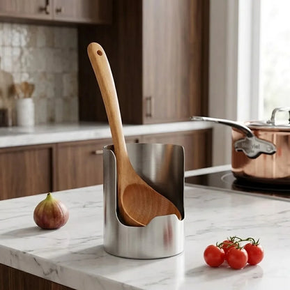 Stainless Steel Spoon and Lid Rest