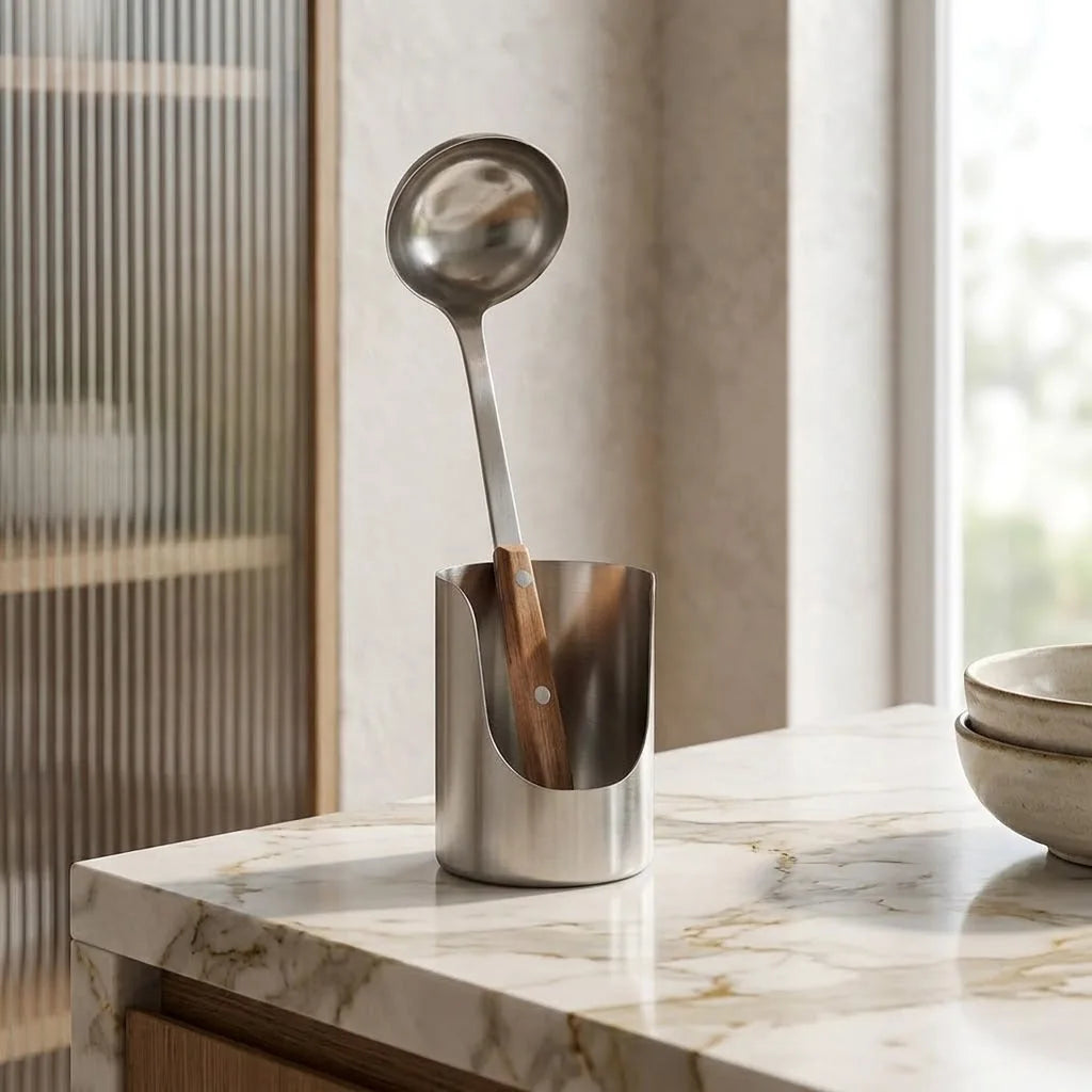 Stainless Steel Spoon and Lid Rest