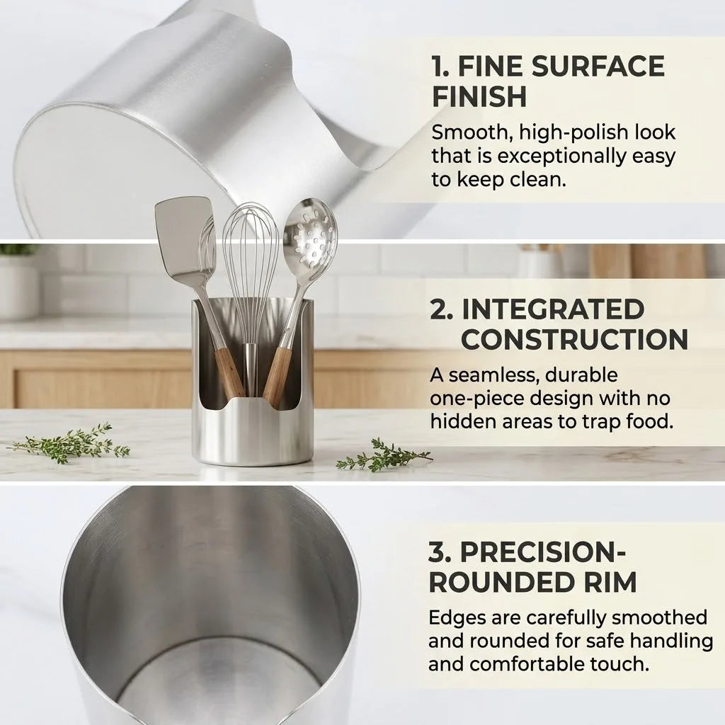 Stainless Steel Spoon and Lid Rest